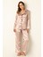 Uzun Kollu Saten Pijama Takımı 1