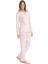 Kadın Pembe Boydan Patlı Pijama Takımı 3