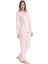 Kadın Pembe Boydan Patlı Pijama Takımı 3