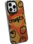 Apple iPhone 14 Pro Max Uyumlu Kılıf Magsafe Özellikli Bee Brown Tasarımlı Youngkit Funny Serisi Turuncu 3