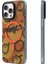 Apple iPhone 15 Pro Max Uyumlu Kılıf Magsafe Özellikli Bee Brown Tasarımlı Youngkit Funny Serisi Turuncu 5