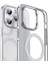 Apple iPhone 14 Pro Max Uyumlu Kılıf Magsafe Şarj Özellikli Wlons Standlı Efsane Kapak Gümüş 2