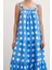 Askılı Puanlı Elbise Mavi 5