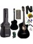 CG-390BK-XBAG Siyah Klasik Gitar 4/4 Sap Ayarlı Kesik Kasa Full Set (Çanta Tuner Askı Capo Metod Pena) 1