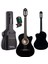 CG-390BK-XBAG Siyah Klasik Gitar 4/4 Sap Ayarlı Kesik Kasa Full Set (Çanta Tuner Askı Capo Metod Pena) 2