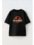 Noınternet Tasarım Baskılı Pamuk Sıyah Oversize T-Shirt 1