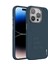 iPhone 15 Pro Uyumlu Lacivert Deri Punk Premium Telefon Kılıfı 1