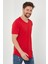 Erkek Kırmızı Pis Yaka Salaş T-SHIRT-TCPS001R57S 3
