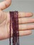 Bileklik Boy Lal (Garnet) (Granat) Taşı Yassı Dizi 2.5*4mm (51208) Yarım Dizi (17CM Uzunluğundadır) 1