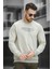 Never Give Up Baskılı Slim Fit Likralı Sıfır Yaka Erkek Sweatshirt 3