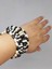 Ahşap Siyah&beyaz Renk Hafızalı Otantik Bileklik (51964) 1
