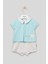 Yakalı Summer Baskılı Bebek Unisex Takım Görünümlü Tulum 13030 1