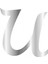 Pleksi Çubuksuz Alfabe 6 Cm Gümüş - U 1