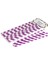 Pipet Kağıt Mor-Beyaz Spiral Modeli - 25'li 1