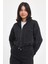 Kadın Marla Black Oversize Geniş Kesim Jean Ceket 3