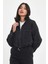Kadın Marla Black Oversize Geniş Kesim Jean Ceket 5
