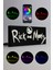 Rick And Morty - Rgb LED Işıklı 3 Boyutlu Tabela - 20CM x 8cm x 2cm (Bluetooth Kontrollü) 1