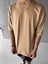 Abluka Online Oversize Basic T-Shirt Açık Kahve 3