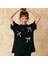 Y2K Kurdela Baskılı Oversize T-Shirt L 2