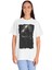 Tapınak Şovalye Baskılı Pamuklu Beyaz Unisex Oversize Tişört 3