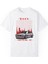 Çizgi Film Baskılı Pamuklu Unisex Oversize Tişört 3