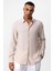 Bej Uzun Kollu Erkek Gömlek 6
