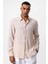 Bej Uzun Kollu Erkek Gömlek 9
