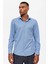 Bebe Mavi Slim Fit Dokuma Erkek Gömlek 8