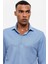 Bebe Mavi Slim Fit Dokuma Erkek Gömlek 5