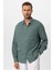 Yeşil Oversize Uzun Kollu Erkek Gömlek 1