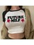 Siyah Raglan Future Milf Kısa Kollu Crop T-Shirt 1