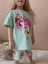Sincap Kalp Desenli Şort T-Shirt Kız Çocuk Takım 3