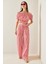 Kırmızı Beli Lastikli Çizgili Crop Takım 5YXK8-48834-04 5