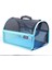 Flybag Voyager Fileli Model Kedi Köpek Taşıma Çantaları - Turkuaz-Siyah 1