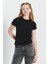 Slim Fit Dar Kesim Pamuklu Esnek Bisiklet Yaka Tişört 1