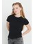 Slim Fit Dar Kesim Pamuklu Esnek Bisiklet Yaka Tişört 3