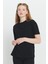 Pamuk Oversize Fit Bol Kesim Bisiklet Yaka Basic Tişört 3