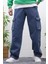 Erkek Baggy Kot Pantolon Kargo Cepli 3