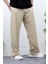 Erkek Likralı Baggy Pantolon Düz Paça Paraşüt Kumaş Pantolon 1