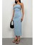 Straplez Açık Mavi Kot Elbise 3
