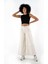 Bisiklet Yaka Kolsuz Fitilli Crop T-Shirt (B24-00219) 1
