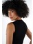 Bisiklet Yaka Kolsuz Fitilli Crop T-Shirt (B24-00219) 3
