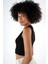 Bisiklet Yaka Kolsuz Fitilli Crop T-Shirt (B24-00219) 4