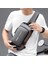 Siyah + Kahverengi 2022 Yeni Moda Su Geçirmez Göğüs Çanta USB Erkekler Crossbody Tek Kollu Çanta Erkekler Erkekler Için Crossbody Çanta (Yurt Dışından) 5