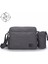 Gri Rahat Erkek Omuz Çantası Basit Gençlik Crossbody Çanta Yatay Dikey Postacı Kanvas Çanta (Yurt Dışından) 1