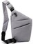Gri Sol Anti Hırsızlık Vücut Sarılma Göğüs Çantası Erkek Yeni Kapma Saklama Çantası Bir Omuz Crossbody Çanta (Yurt Dışından) 1