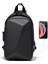 Siyah Fenruien Göğüs Yelek Çanta 2023 Su Geçirmez Erkekler Tek Kayış Crossbody Messenger Göğüs Çanta Spor Omuz Sırt Çantası USB Şarj (Yurt Dışından) 1