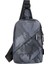 Gri Özel Su Geçirmez Anti Hırsızlık Tasarımcı Göğüs Çantası USB Crossbody Askılı Çanta Erkekler Için Tek Omuz Crossbody Çanta (Yurt Dışından) 1