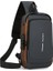 Açık Gri Erkek Crossbody Çanta Göğüs Göğüs Çantası Su Geçirmez Erkek Göğüs Sling Çantası (Yurt Dışından) 1