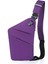 Mor Anti-Hırsızlık Erkek Göğüs Çantası Tek Omuz Erkek Yeni Kapmak Çanta Depolama Tek Omuz Sırt Çantası Crossbody Çanta Kadın (Yurt Dışından) 1